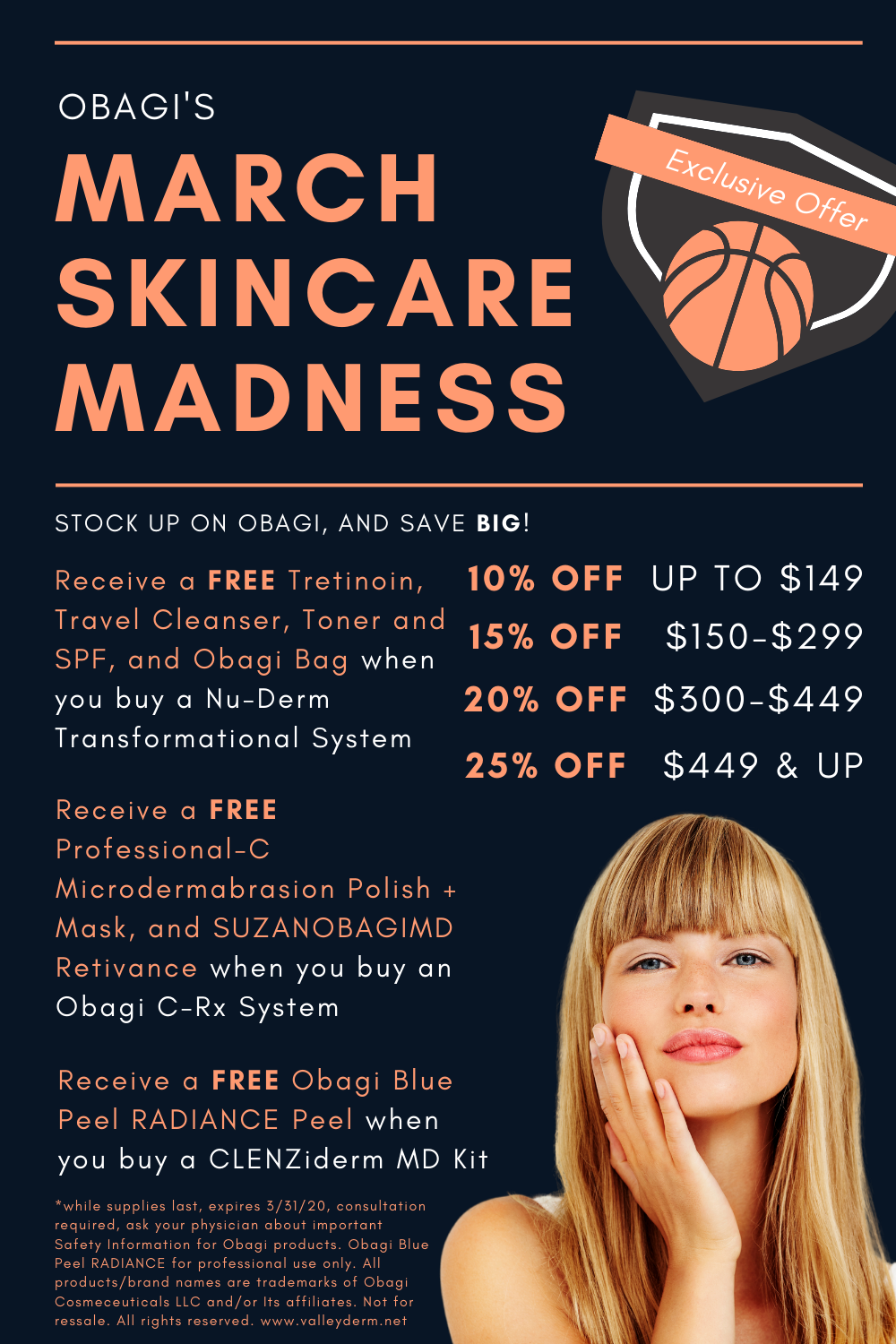 Obagi March Madness Sale Flyer